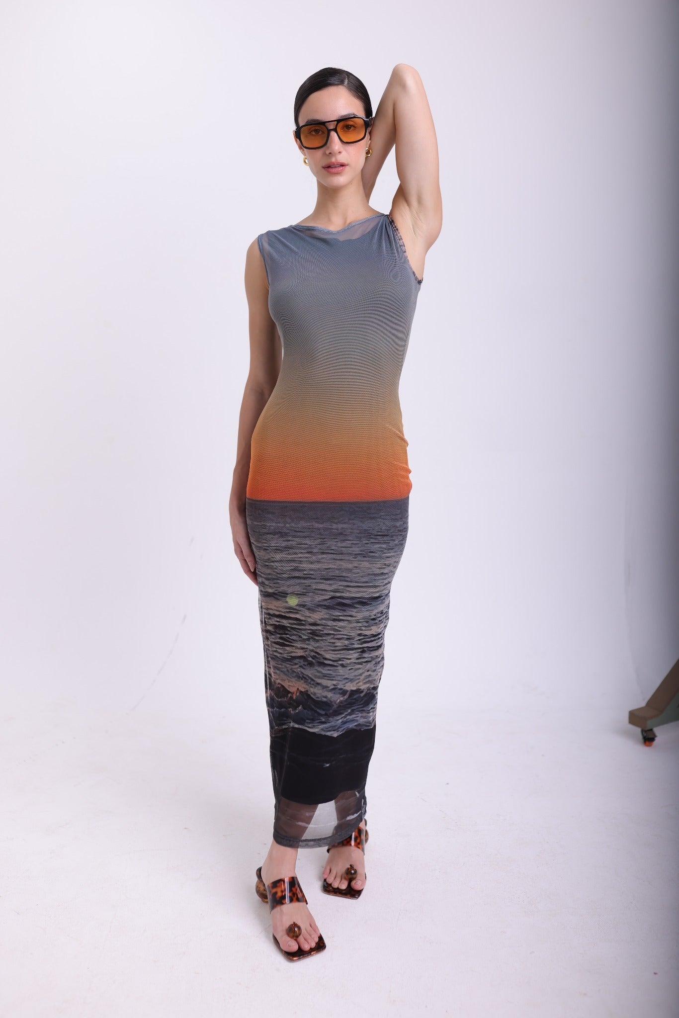 Sunset Mesh Dress