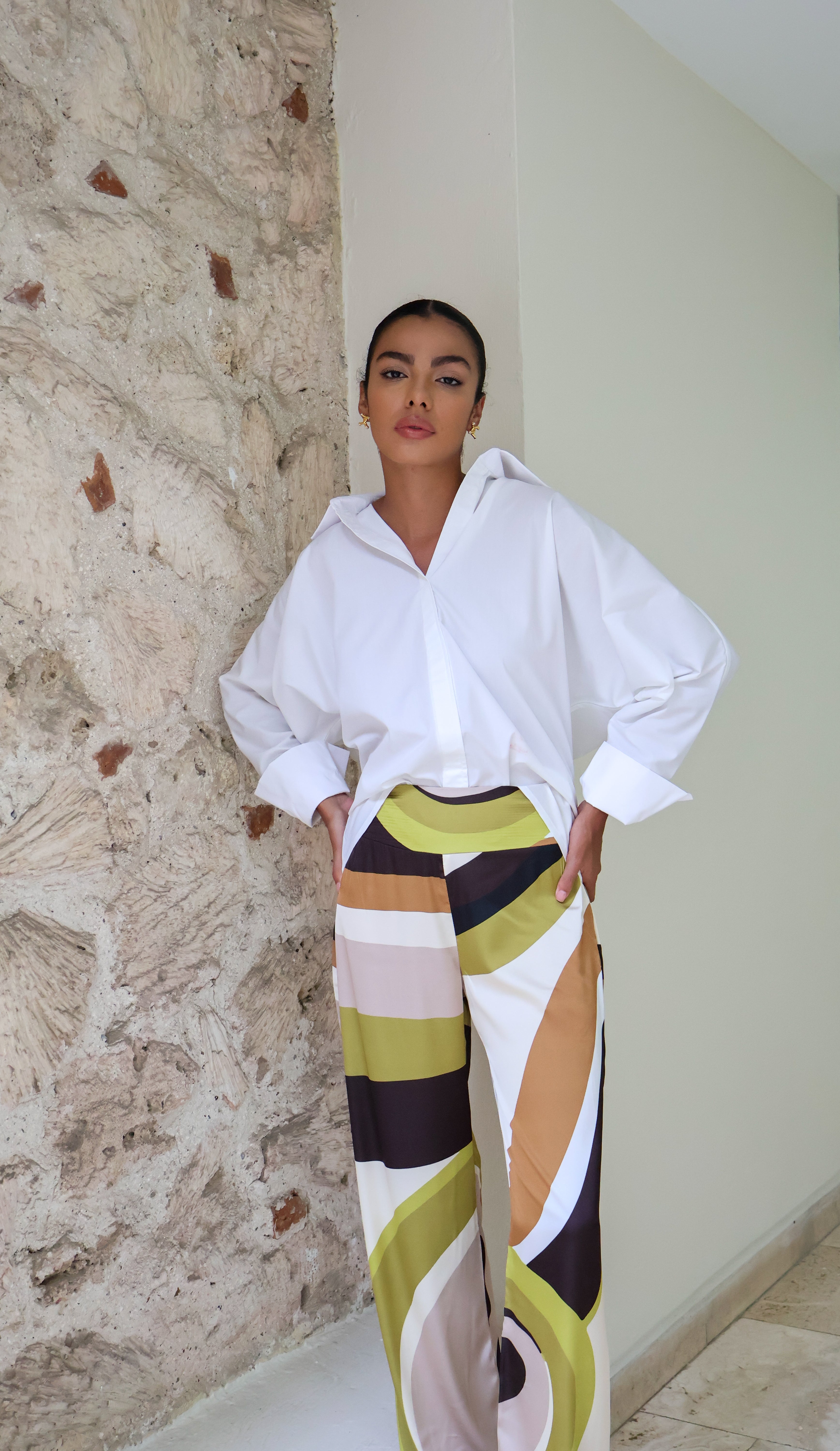 Arabescos Pantalón Seda