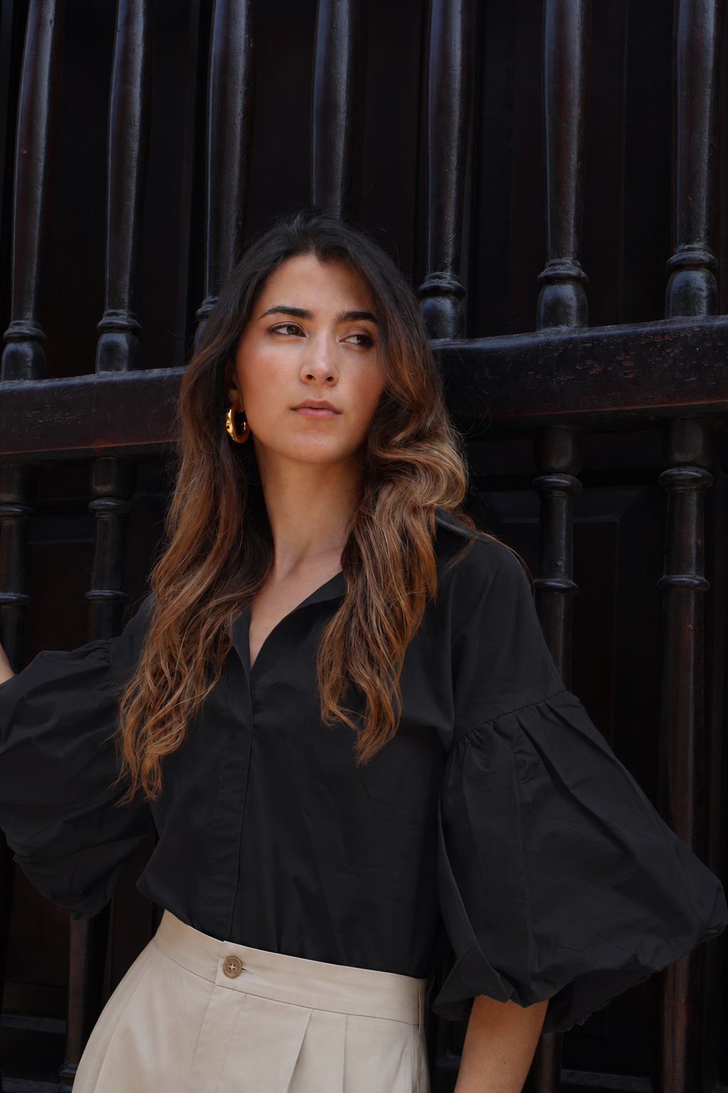 Blusa Globo Negra