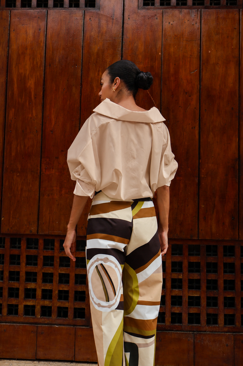 Georgina Beige Blouse