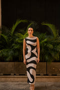 Vestido Blanco y Negro